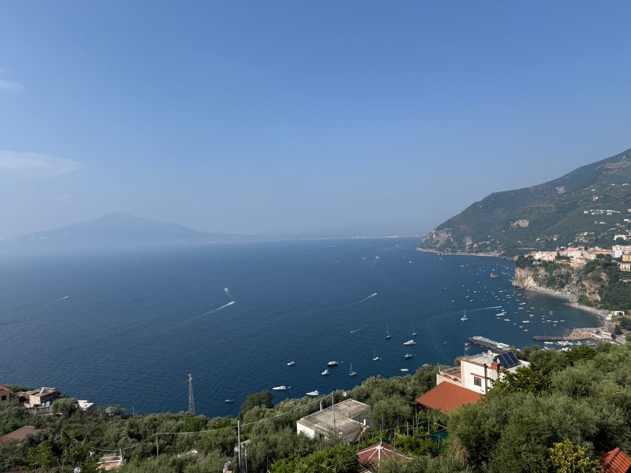 View of Bay of Naples with Vesuvius from Vico Equense