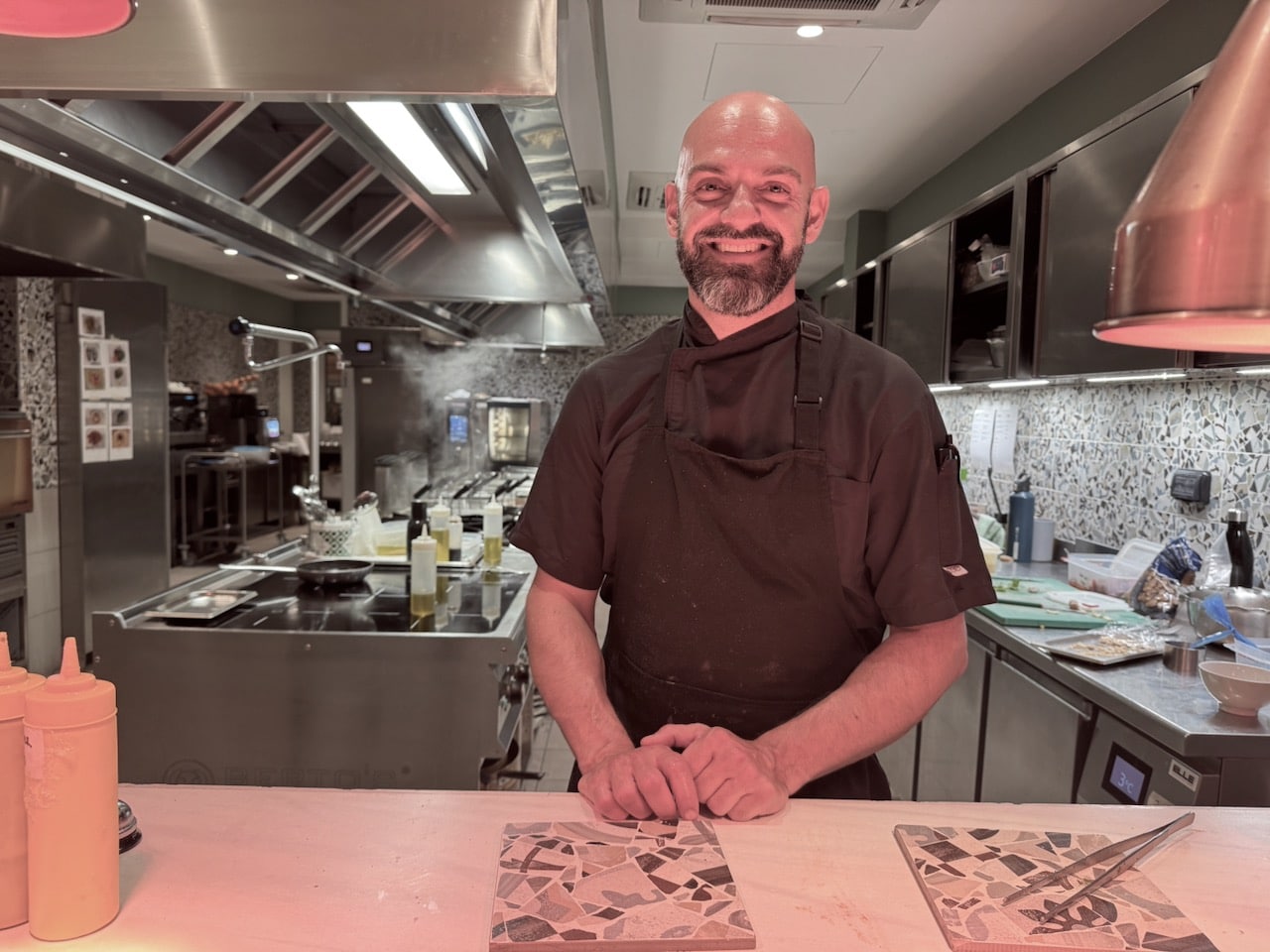 Roberto Chyurlia chef at Delfino Hotel, Taranto. Photo by ConsumerMojo.com 