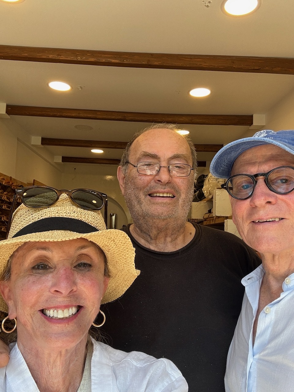 Barbara Nevins Taylor Fira, Santorini Sandalmaker and Nick Taylor