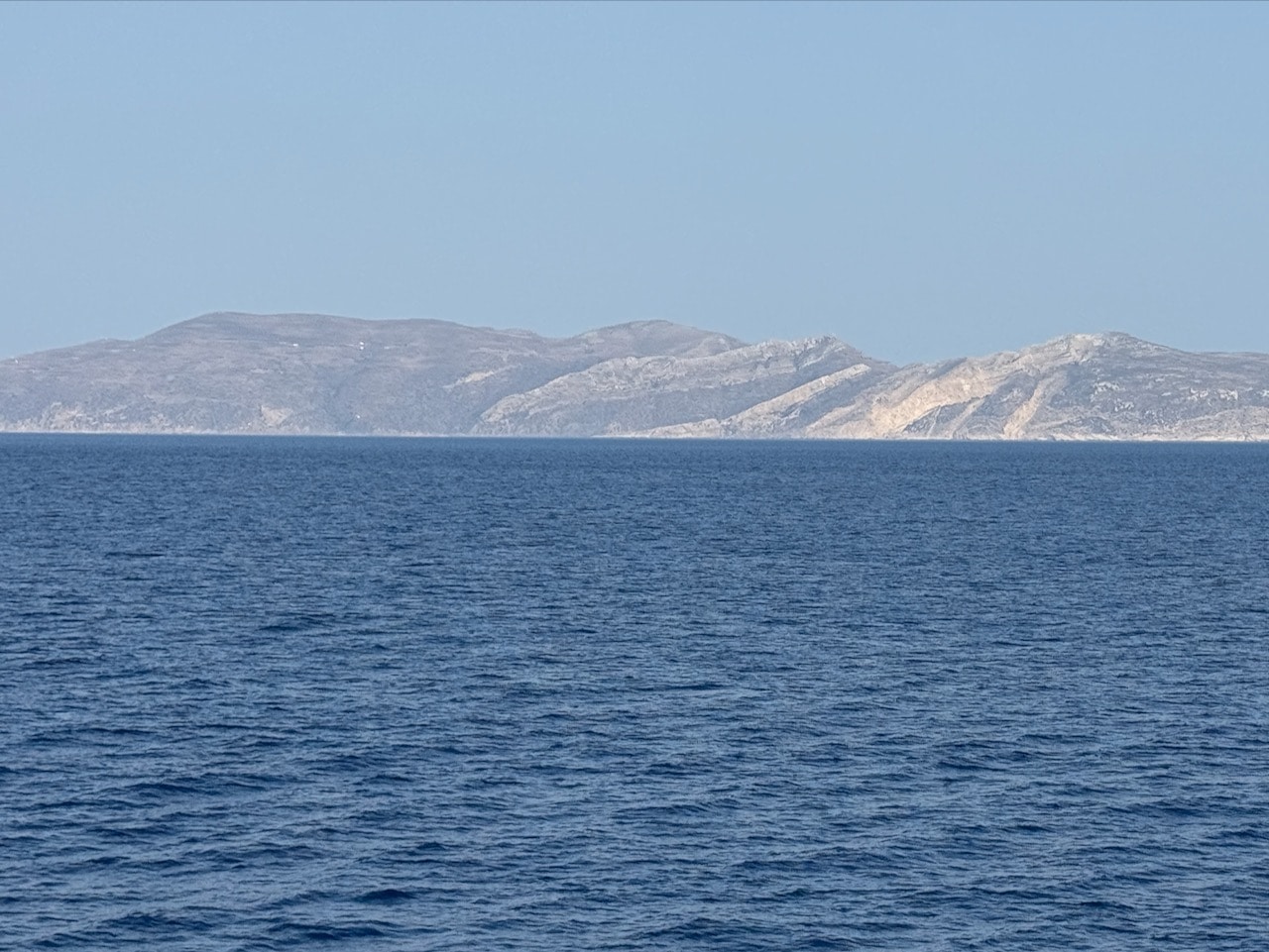 Folegandros from the sea. Photo by ConsumerMojo.com