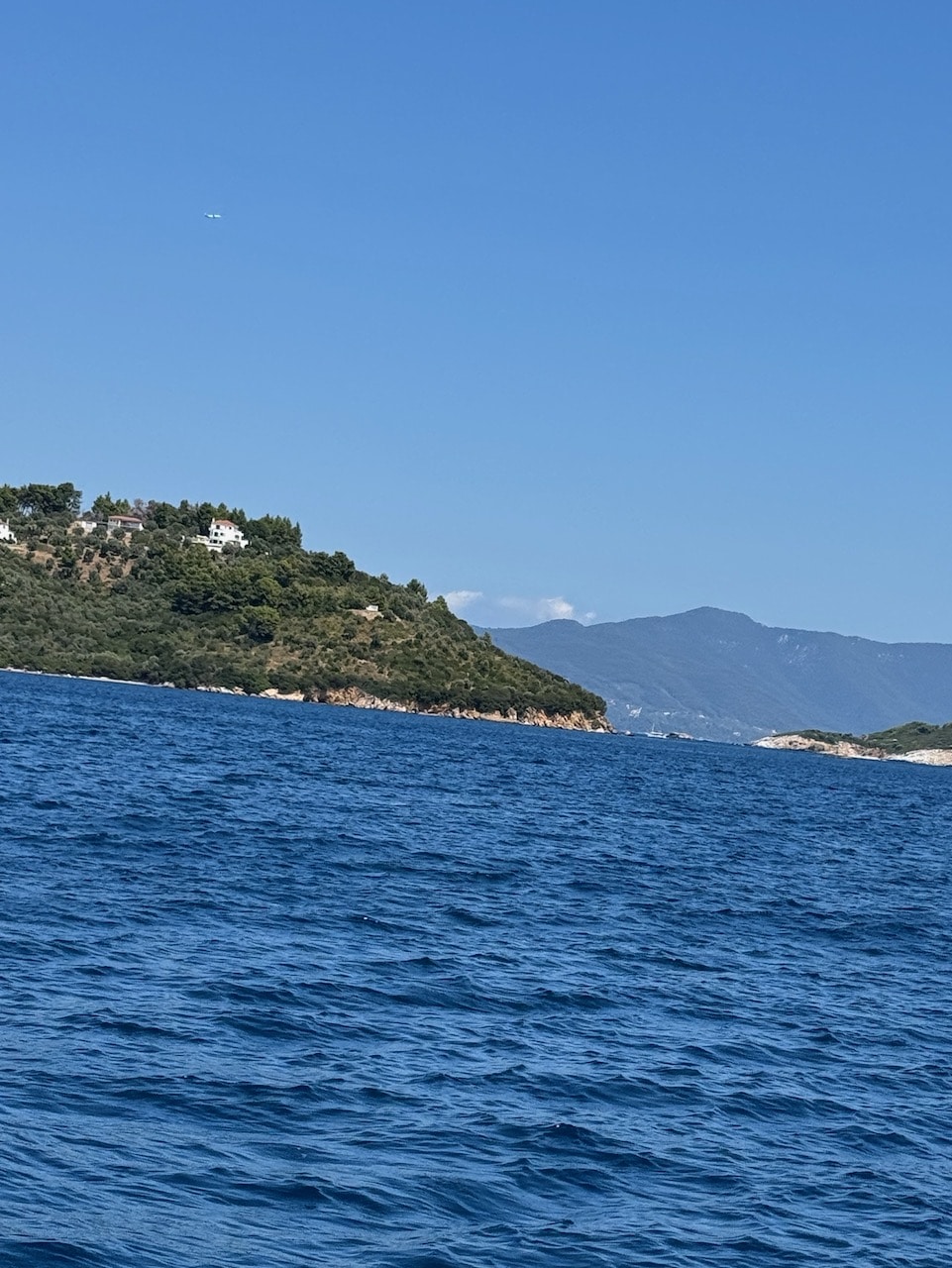 Skiathos from the sea. Photo by ConsumerMojo.com