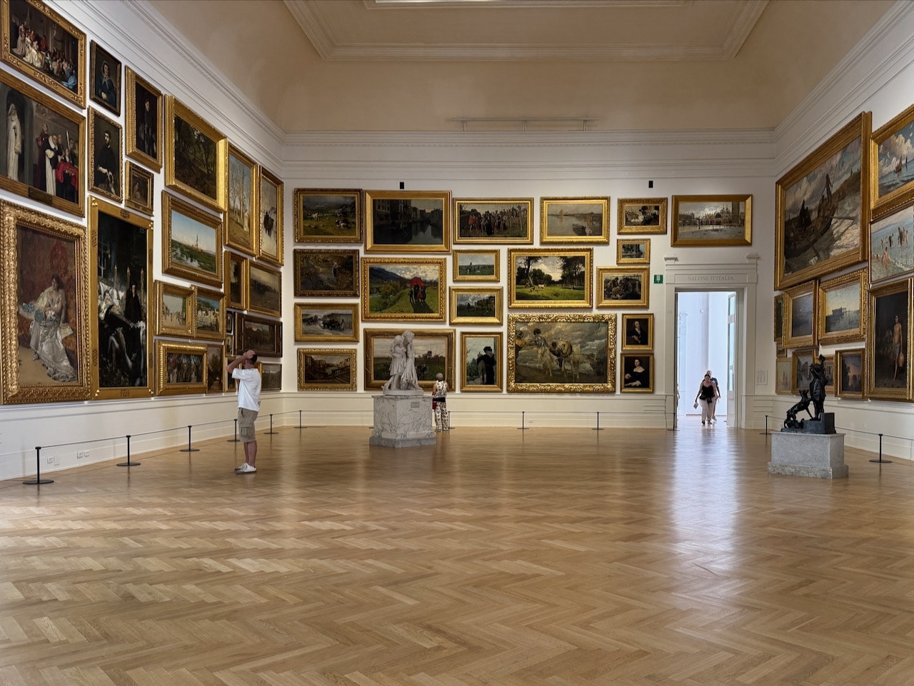 Gallery of 19th Century Paintings in the National Gallery of Modern and Contemporary in Rome. Photo by ConsumerMojo.com
