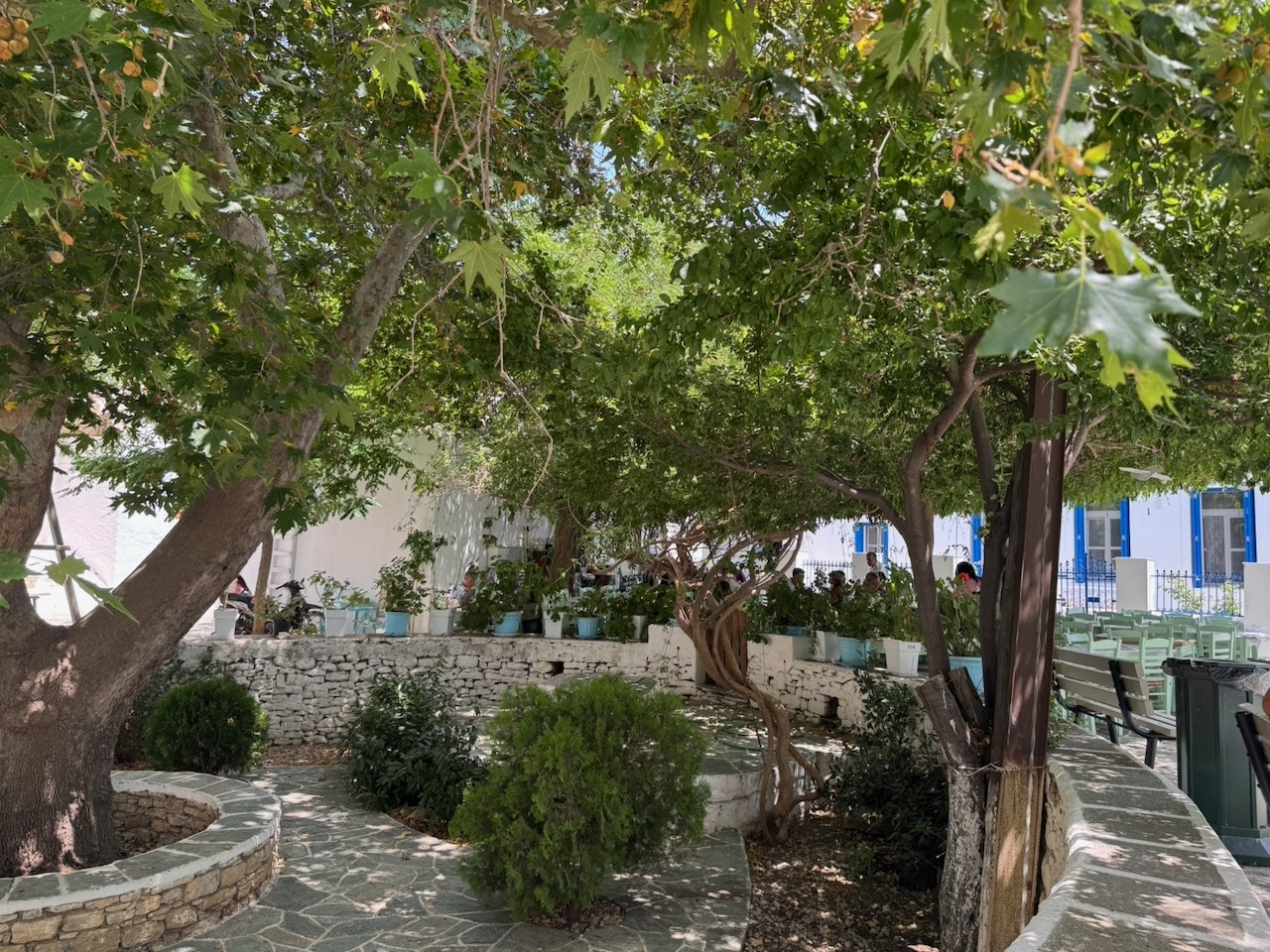 Gathering place in Folegandros. Photo by ConsumerMojo.com