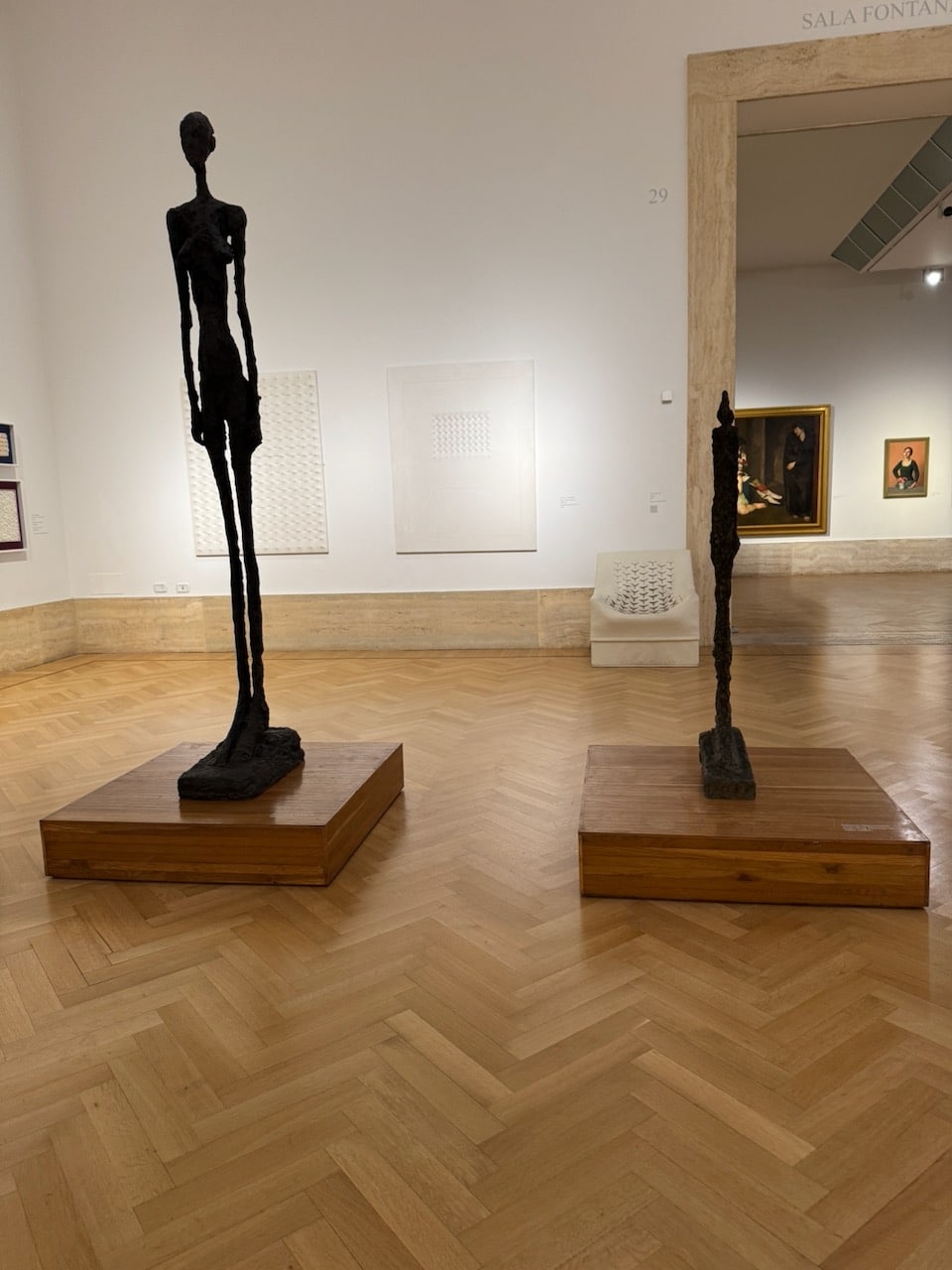 Giacometti sculptures in the Gallery of Modern and Contemporary Art, Rome. Photo by ConsumerMojo.com