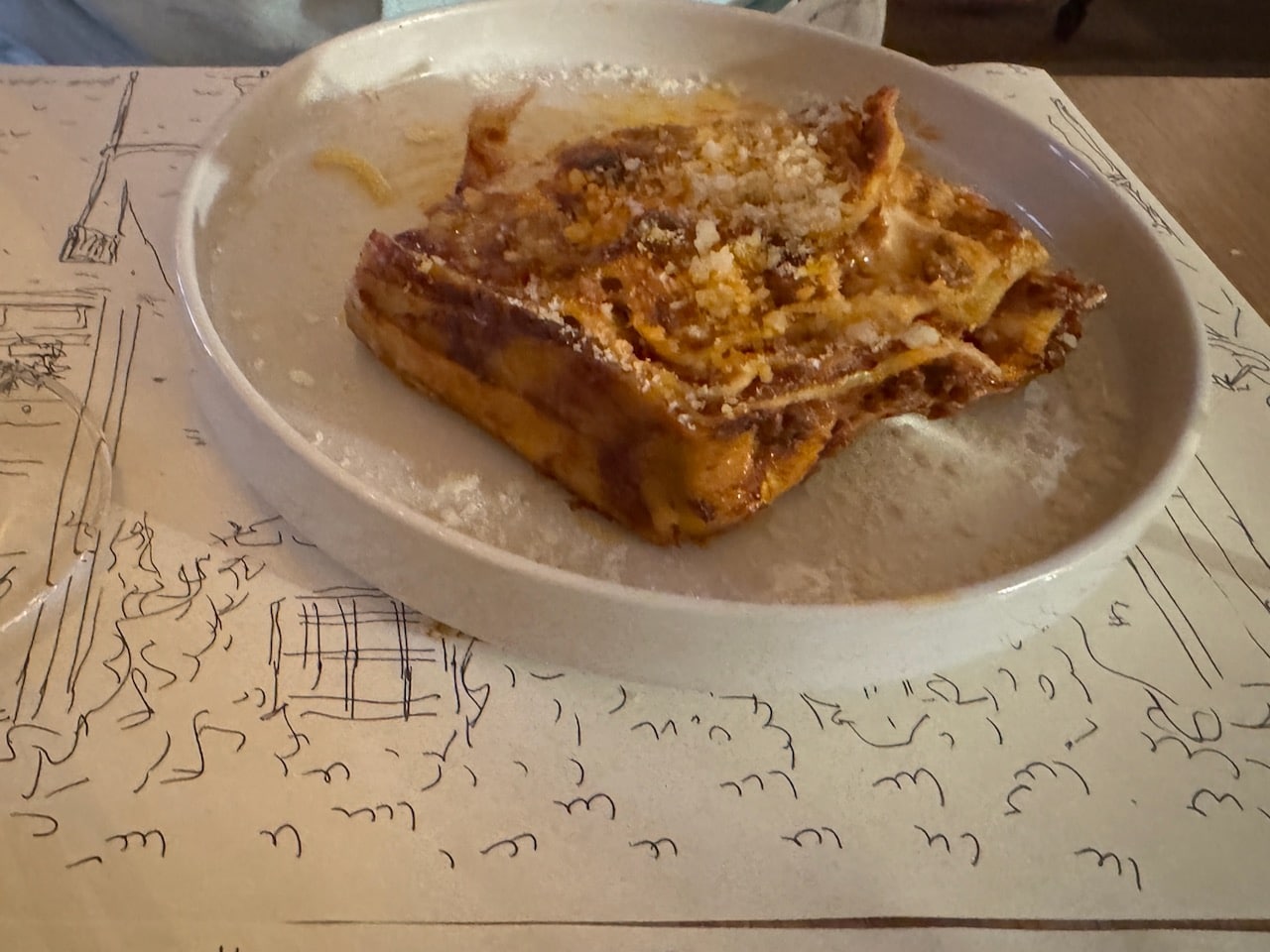 Guilieta Vino e Cucina lasagne in Rome. Photo by ConsumerMojo.com
