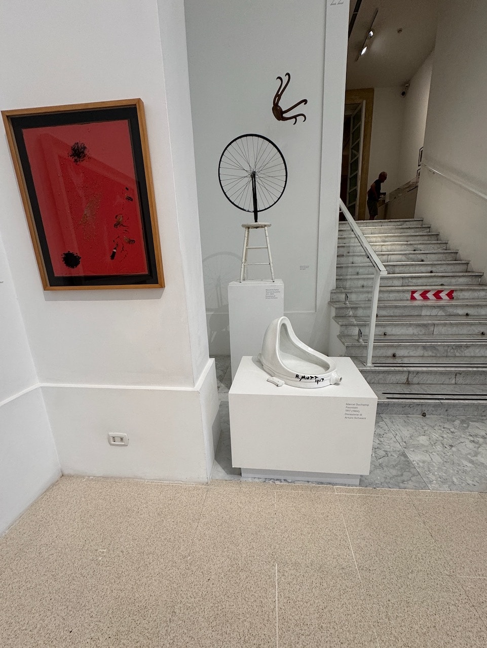 Work by Marcel Duchamp in the Museum of Modern and Contemporary Art in Rome. Photo by ConsumerMojo.com