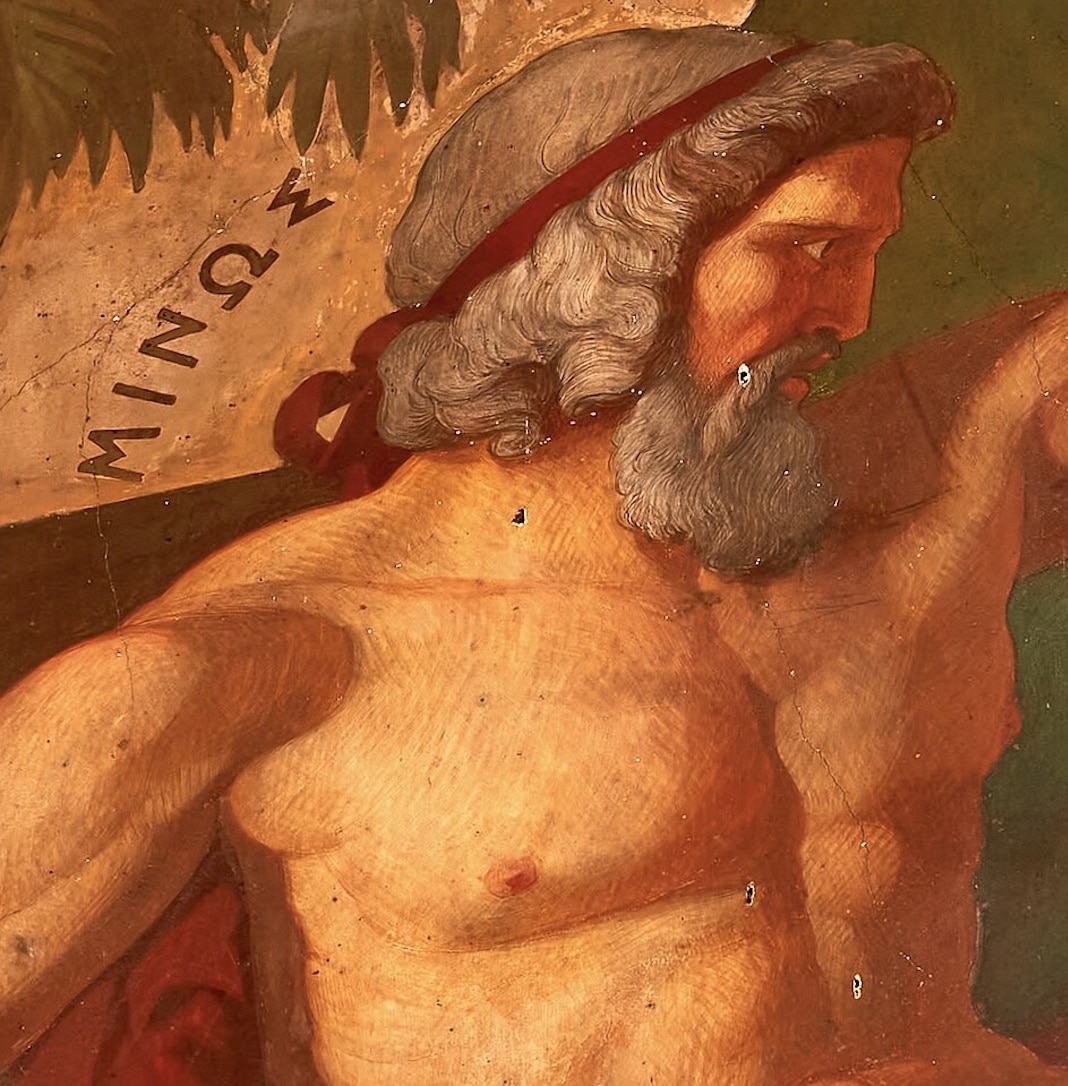 Painting of Minos King of Crete. George E. Koronaios