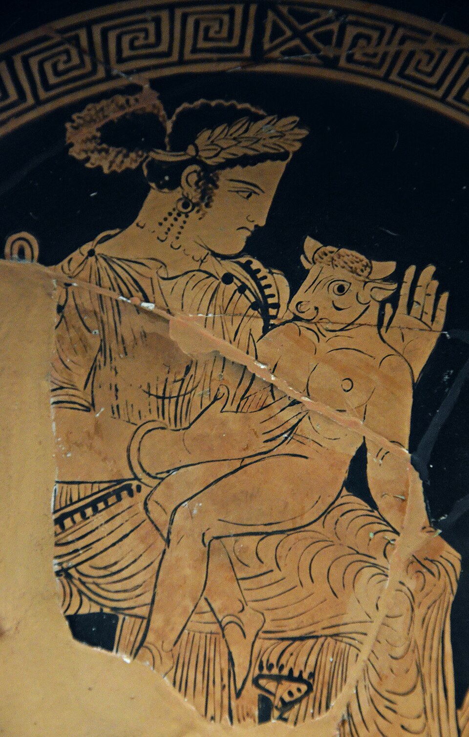 Pasiphae and the Minotaur Photo Carole Raddato via Wikimedia.