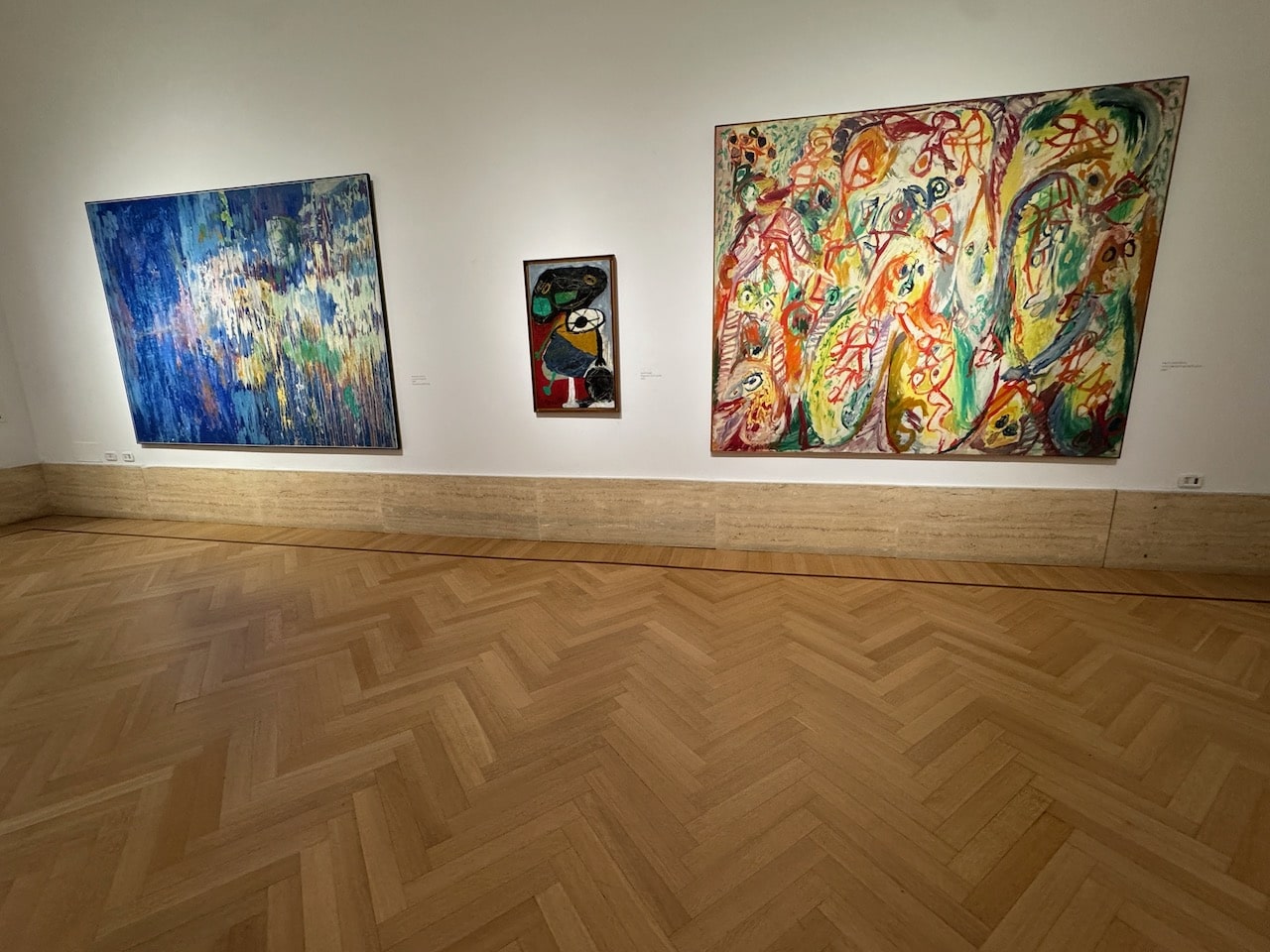 Pierre Alechinsky painting in the Gallery of Modern & Contemporary Art, Rome. Photo by ConsumerMojo.com