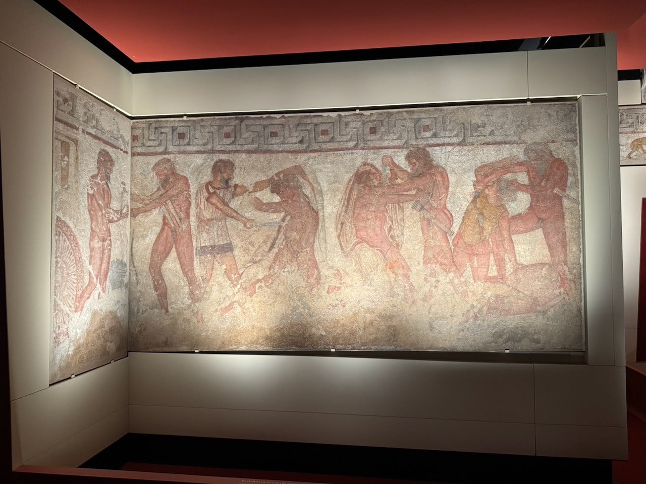 Fresco of Estruscan fighters. Photo by ConsumerMojo.com