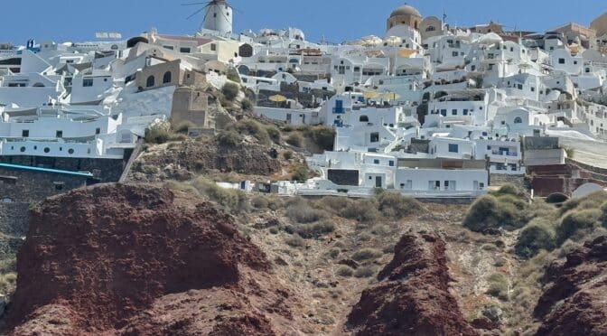 A Day on Santorini