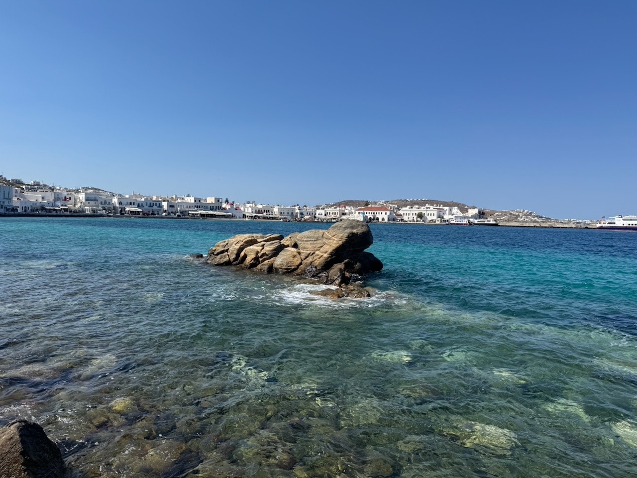 Rock in the Aegean at Mykonos. Photo by ConsumerMojo.com